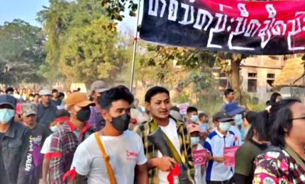 Myanmar, cortei nel II° anniversario del golpe
