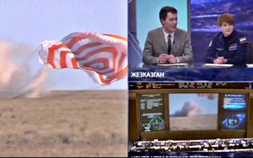 La capsula Soyuz danneggiata rientra sulla Terra