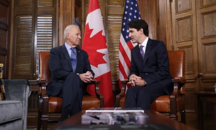 Joe Biden arriva in Canada accolto dal premier Trudeau