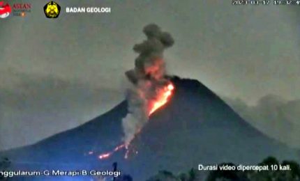 Indonesia, eruzione vulcano Merapi fra i più attivi al mondo