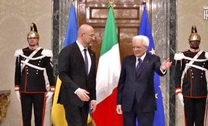Mattarella riceve il premier ucraino: l'Italia vi è vicina