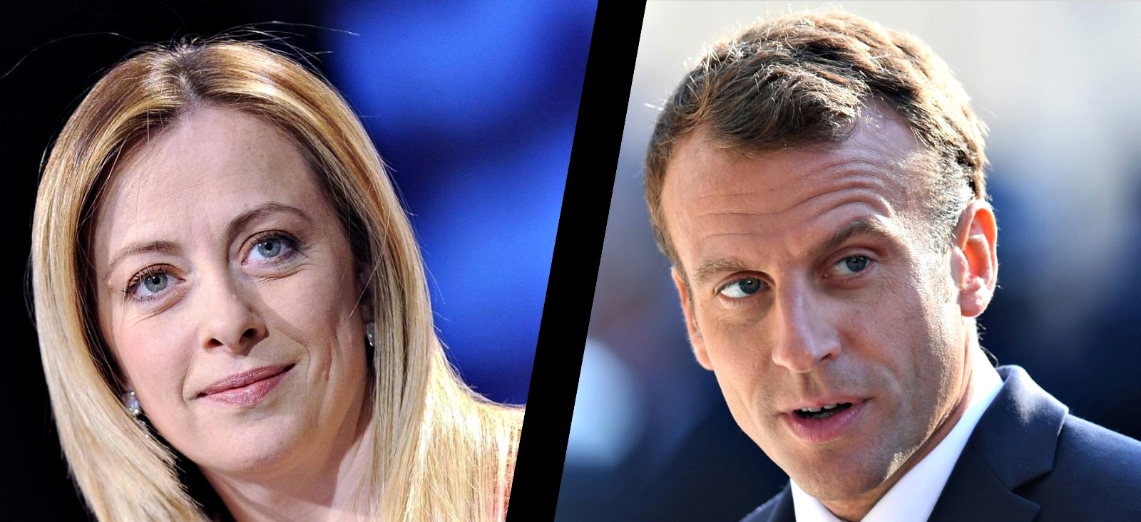 Giorgia Meloni e Emmanuel Macron2