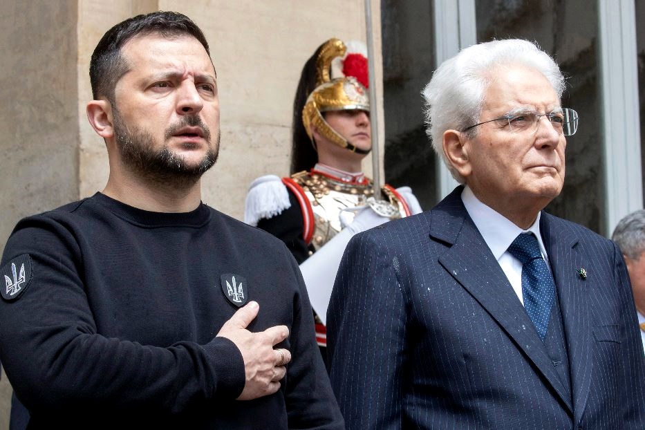 Zelensky da Mattarella e Meloni, Italia ribadisce pieno sostegno