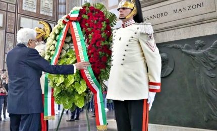 Mattarella a Milano per celebrazioni 150 anni morte di Manzoni