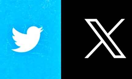 Addio uccellino, Twitter diventa "X" e vira al nero