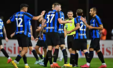 L'Inter batte il Salisburgo 4-3 sotto il diluvio