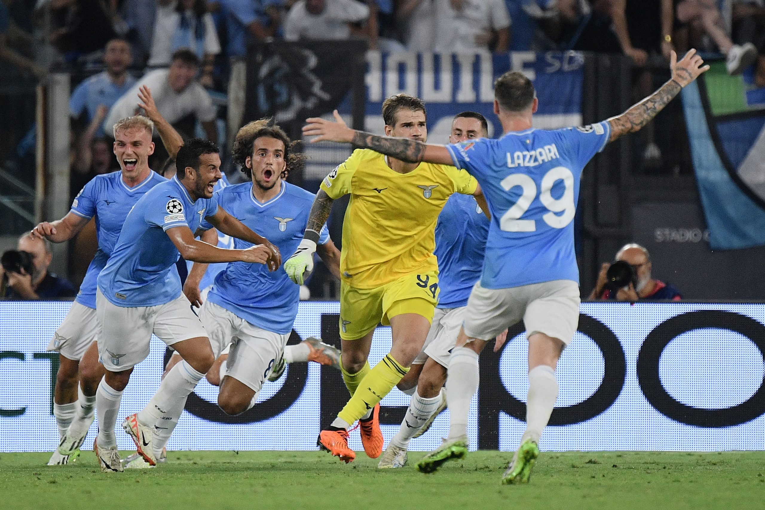 Champions, Lazio-Atletico 1-1: Provedel pareggia al 95′
