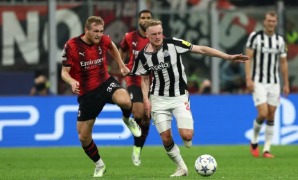 Champions, il Milan spreca: 0-0 con il Newcastle