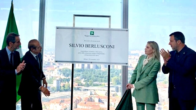 Un belvedere per Berlusconi, “visionario e politico lungimirante”