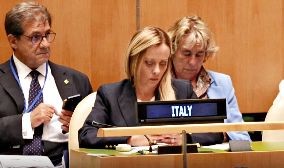 Meloni interviene all’Onu: “L’Italia non sarà un campo profughi. Avremo la meglio”