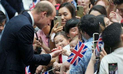 Il principe William a Singapore per gli Earthshot Awards
