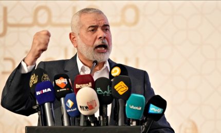 Il leader di Hamas, Haniyeh: restiamo aperti ai negoziati