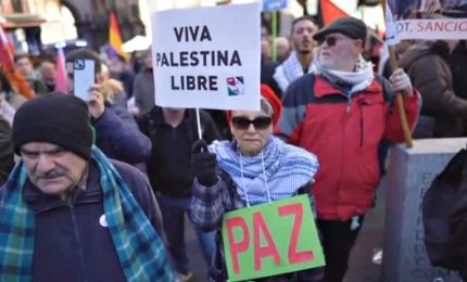 A Madrid centinaia in piazza per i palestinesi: "Boicottate Israele"