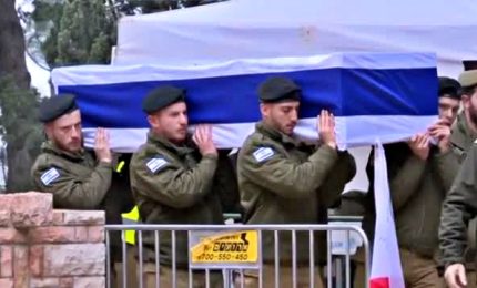 Al Monte Herzl il funerale di uno dei 21 soldati uccisi a Gaza