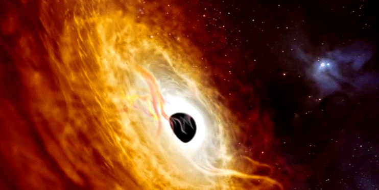 Scoperto uno dei più grandi (e voraci) buchi neri mai osservati nell’universo