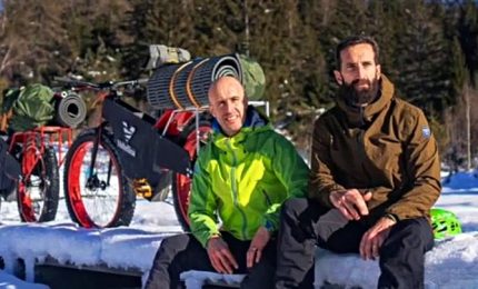 Esploratore italiano in Alaska con la bici dal telaio in 3d riciclato