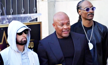 Stella per Dr. Dre a Hollywood, festa con Snoop Dogg, Eminem, 50 Cent