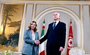 Meloni a Tunisi