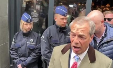 A Bruxelles sospeso l'evento di estrema destra con Farage