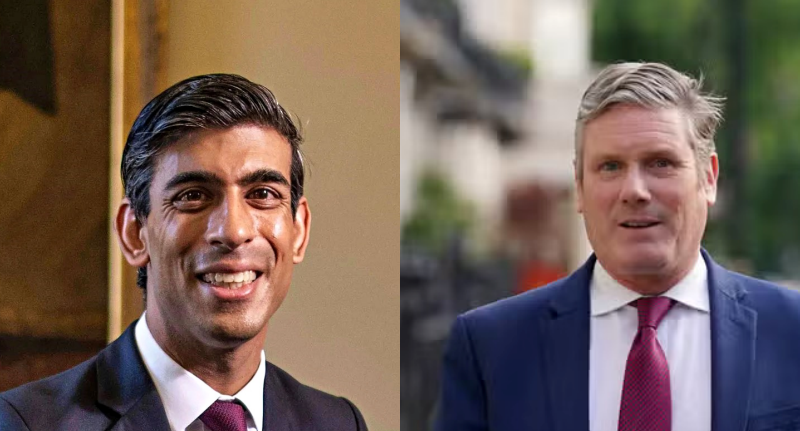 Rishi Sunak e Keir Starmer