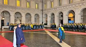 Italia-Repubblica Congo, prima volta la GdF a cerimonia resa onori