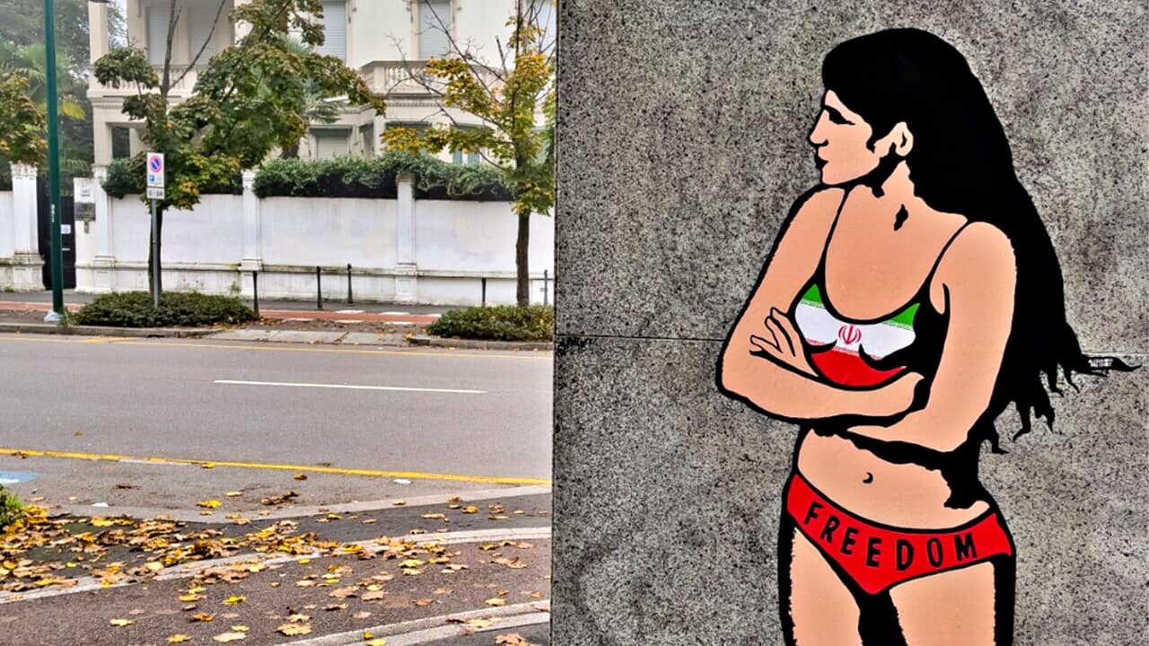 murale alexsandro palombo consolato iraniano