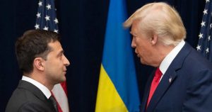 Volodymyr Zelensky e Donald Trump