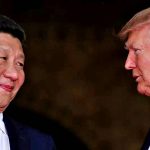 Il presidente della Cina, Xi Jinping e il presidente Usa, Donald Trump