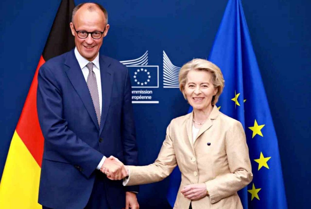Friedrich Merz e Ursula von der Leyen
