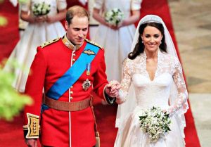 Il Principe di Galles William e sua moglie Catherine