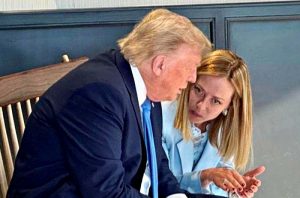 Donald Trump e Giorgia Meloni