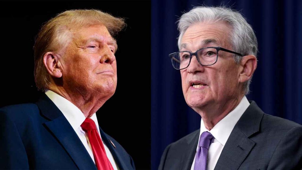 Donald Trump e Jerome Powell