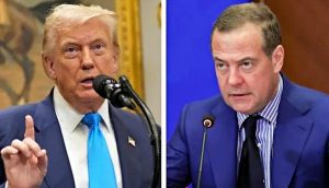 Donald Trump e Dmitry Medvedev