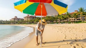 ombrellone in spiaggia - foto ilfogliettone.it