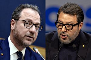 Giorgio Mulè e Matteo Salvini