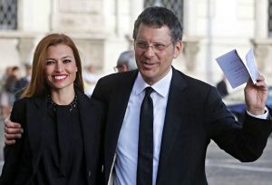 Fabrizio Frizzi e Carlotta Mantovan