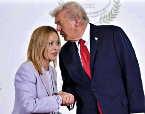 Giorgia Meloni e Donald Trump