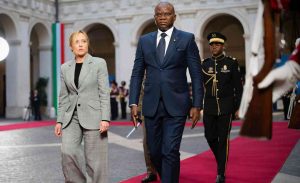 Meloni incontra il presidente della Repubblica Gabonese
