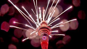 Fuochi d'artificio sulla Sky Tower