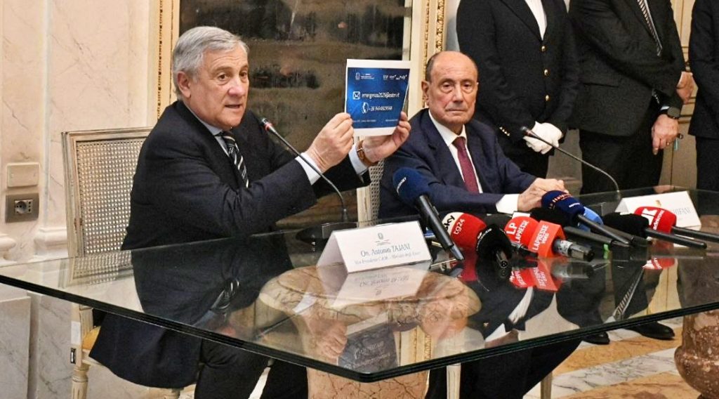 Antonio Tajani e Renato Schifani
