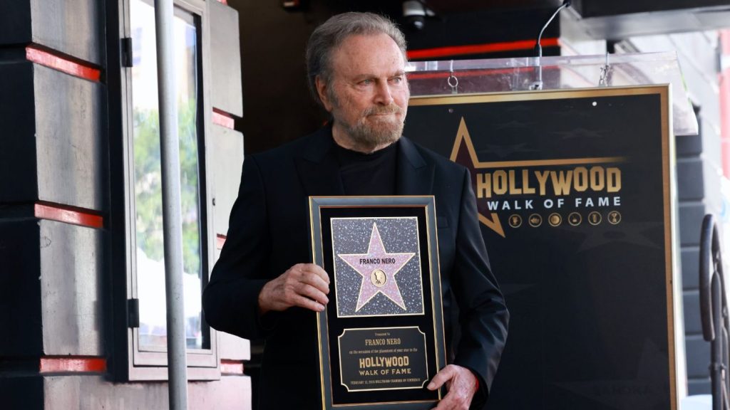 Franco Nero premiato con la stella sulla Hollywood Walk of Fameok