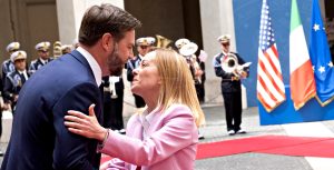 J. D. Vance e Giorgia Meloni
