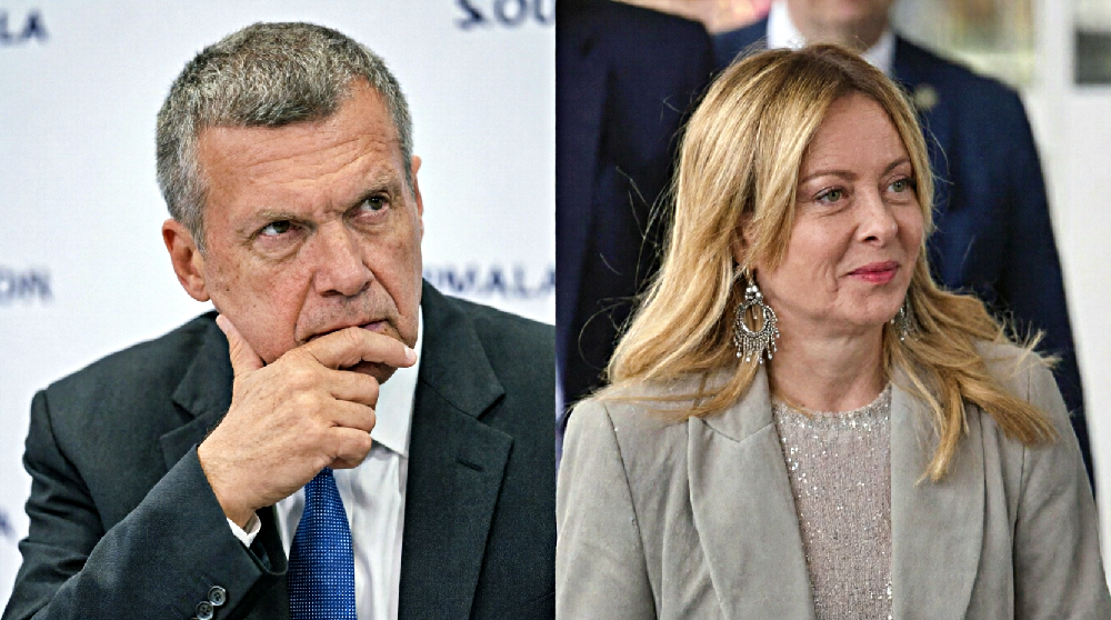 Vladimir Solovyov e Giorgia Meloni