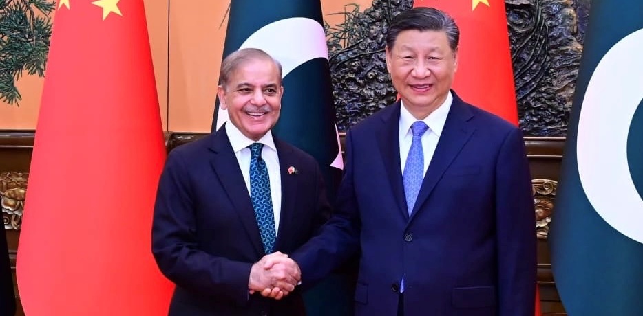 Shehbaz Sharif e Xi Jinping
