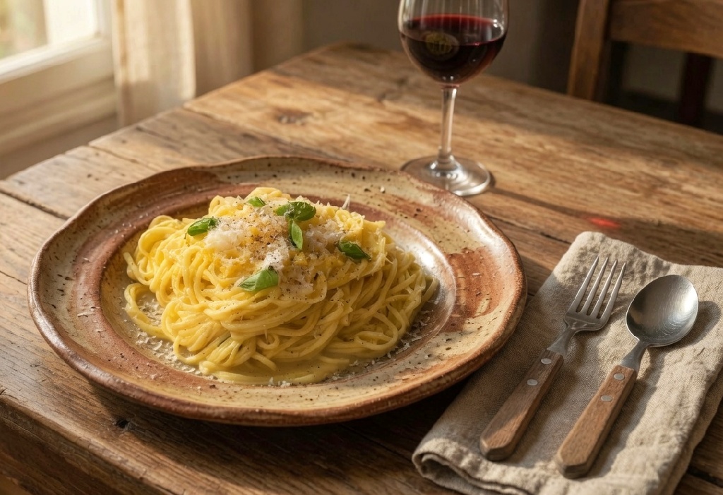 tagliolini al limone