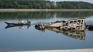Il Danubio in siccità porta alla luce relitti di una flotta nazista