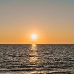 Amazing sunrise on the sea in Turkey