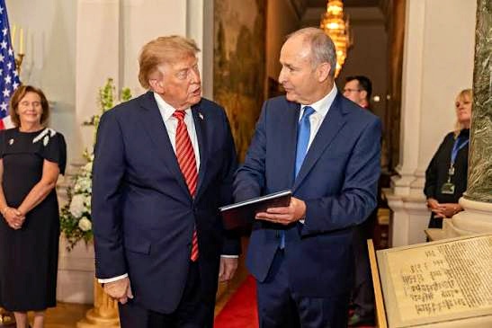Donald Trumpe Micheál Martin