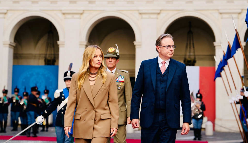 Incontro del Presidente Meloni con il Primo Ministro del Belgio De Wever (foto governo.it)