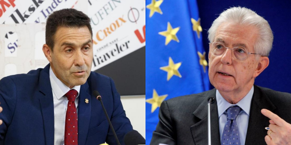 Roberto Vannacci e Mario Monti